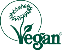 The logo of Vegan society that means we are certified by them.